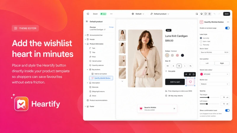 Heartify: Wishlist & Favorites