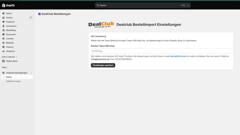 DealClub Orders