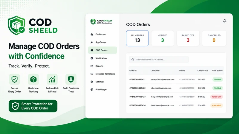 COD Shield Order