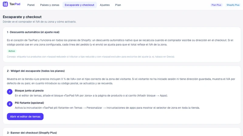 TaxPad ‑ VAT by Postal Code