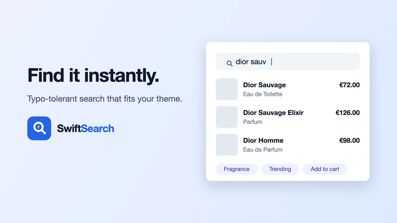 SwiftSearch — Search & Filter