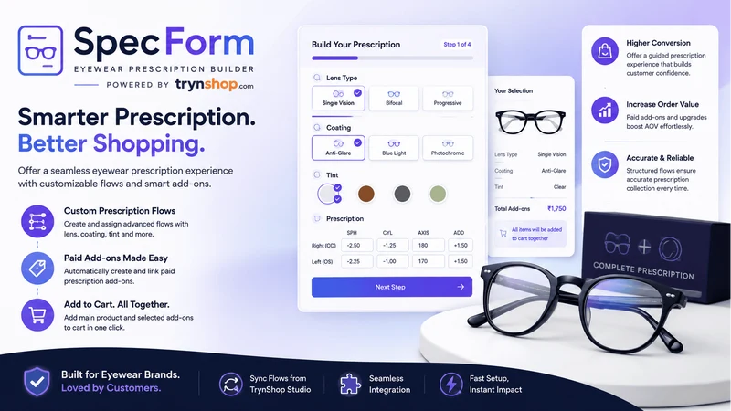 SpecForm: Lens Rx Builder