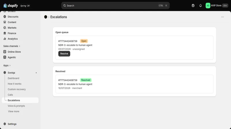 SoniQA ‑ AI RTO Recovery agent