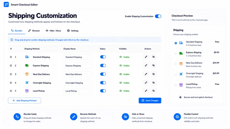 Smart Checkout Editor