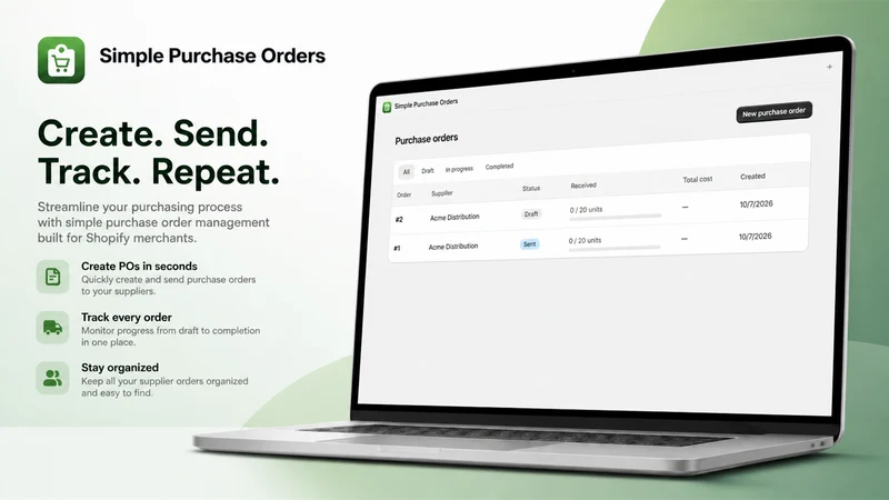 Simple Purchase Orders