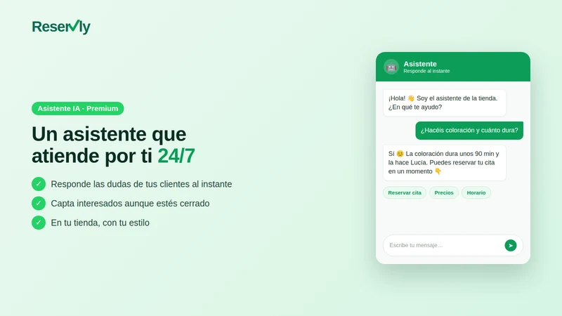 Reservly: Citas por WhatsApp
