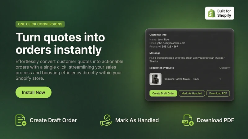 QuotePro: Request a Quote