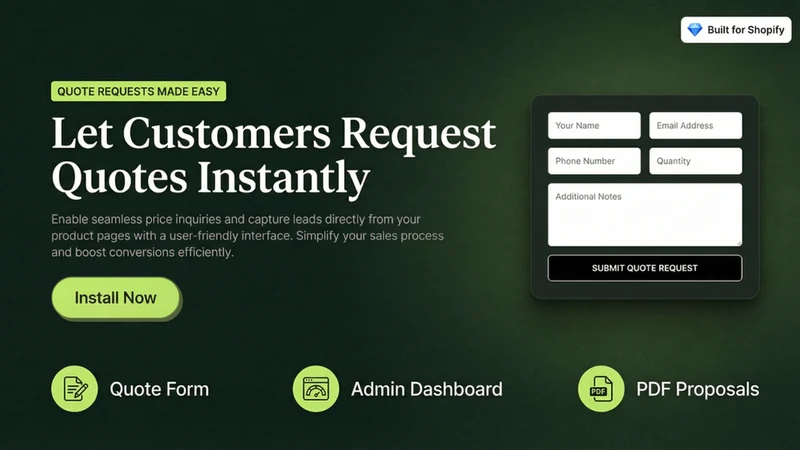 QuotePro: Request a Quote