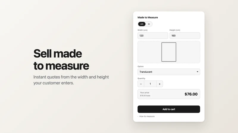 Cutform: Made to Measure