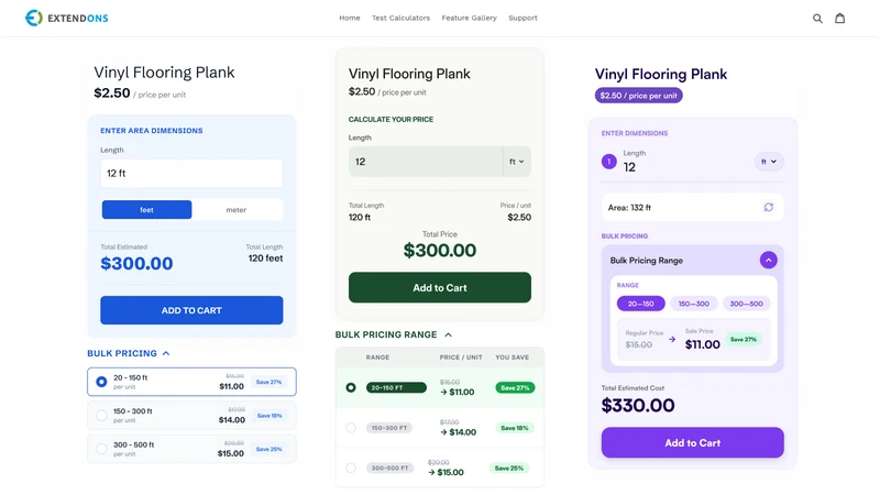 Ex Length Pricing Calculator