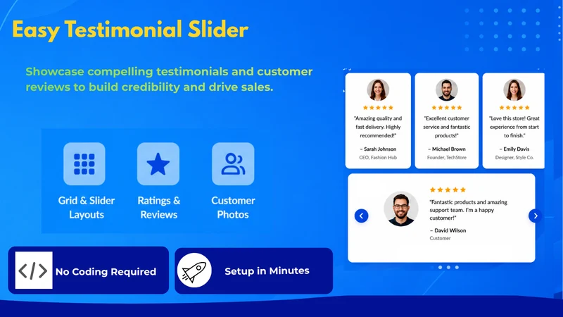 Easy Customer Testimonials
