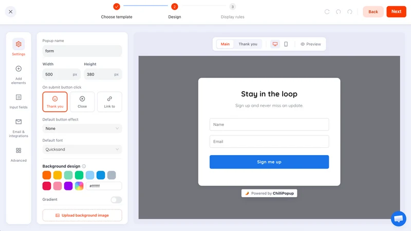 ChilliPopup ‑ Popups & Forms
