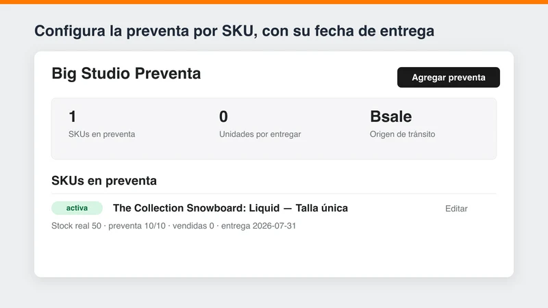 Big Studio Preventa