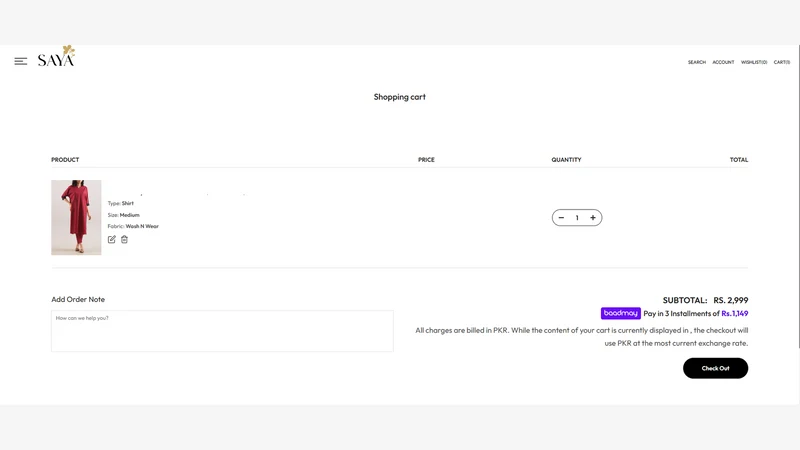 BaadMay Installments Widget