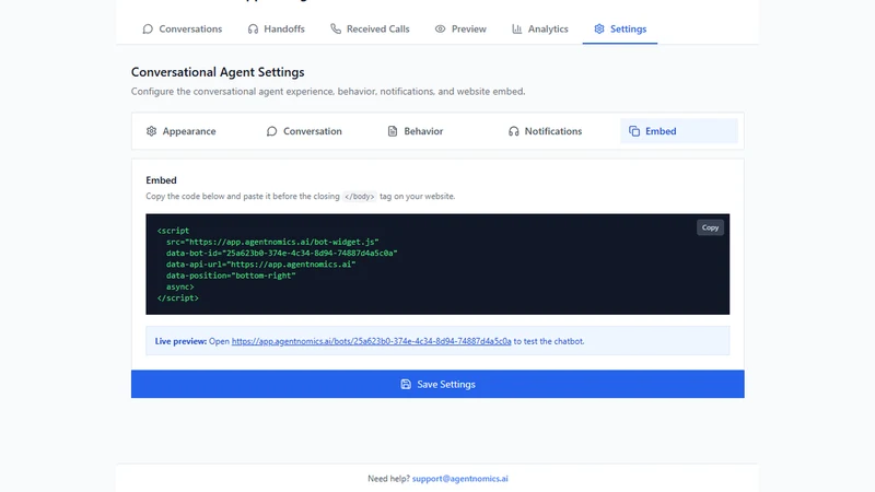 Aria: Customer Support AI