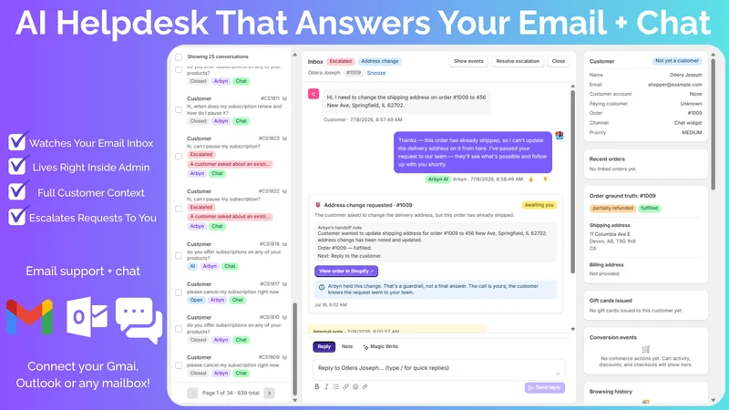 Arbyn: AI Customer Support