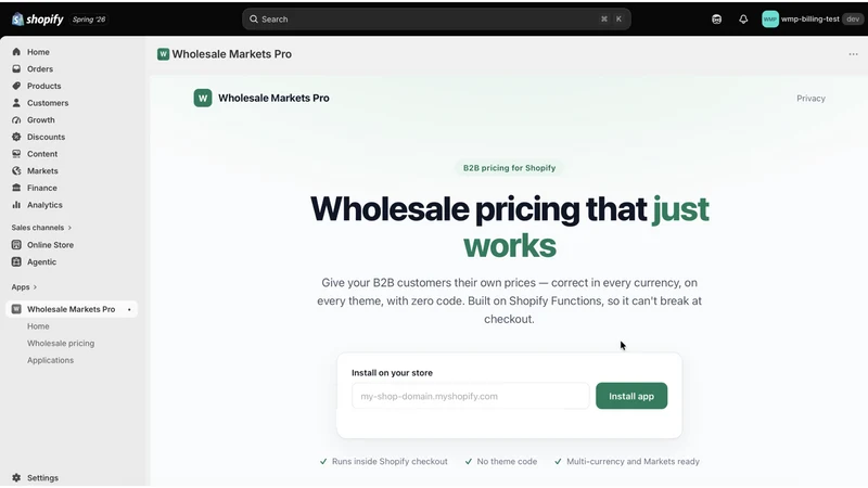 Wholesale Markets Pro