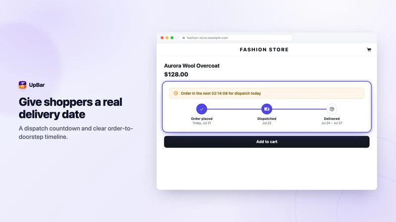 UpBar: Free Shipping Bar Goal