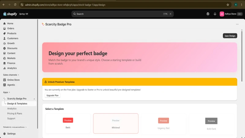 Scarcity Badge Pro