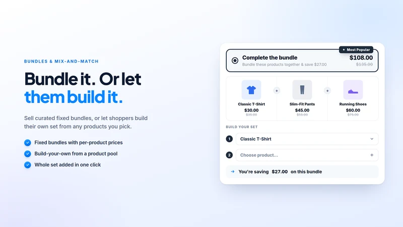 Salify ‑ Bundles & Upsells