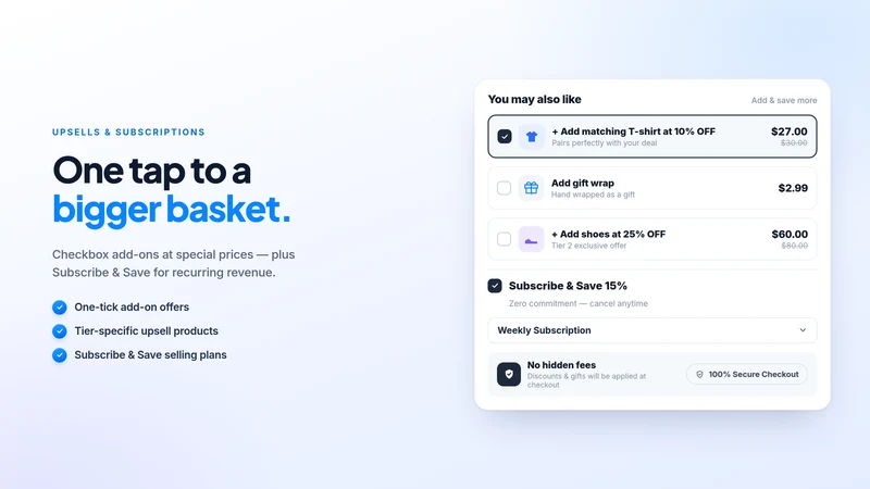 Salify ‑ Bundles & Upsells