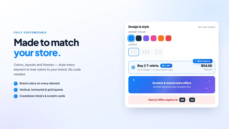 Salify ‑ Bundles & Upsells