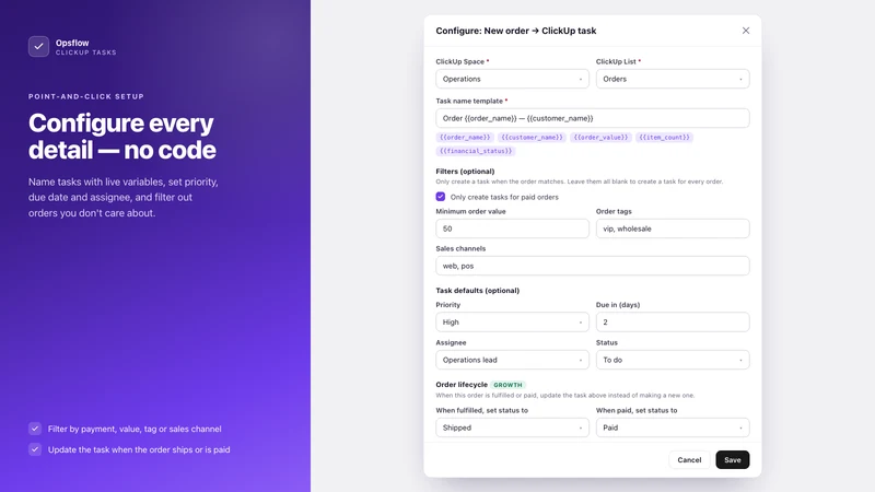 Opsflow — Task Automation