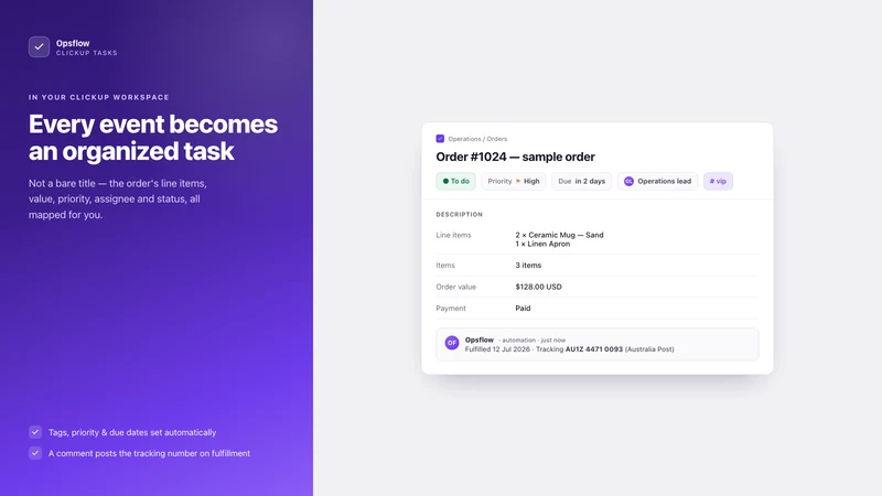 Opsflow — Task Automation