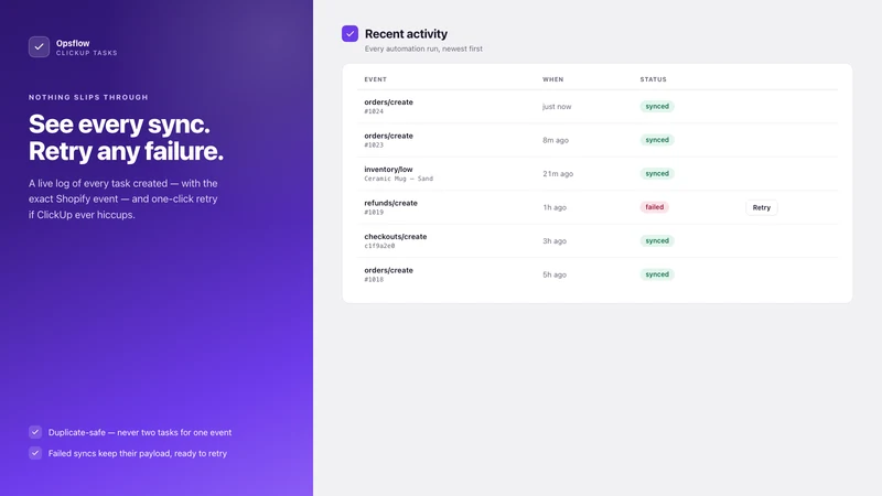 Opsflow — Task Automation