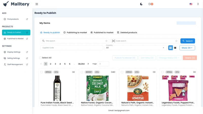 Malltery: Taobao Importer