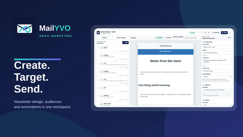 MailYVO: Email & Popup
