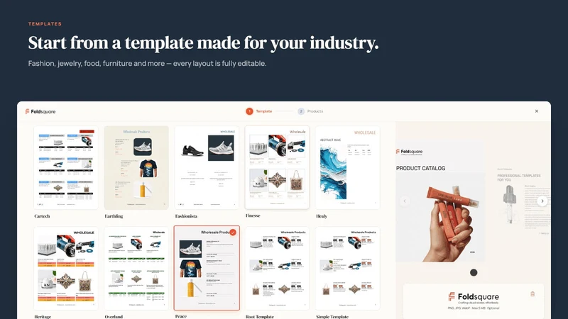Foldsquare ‑ Catalog Maker