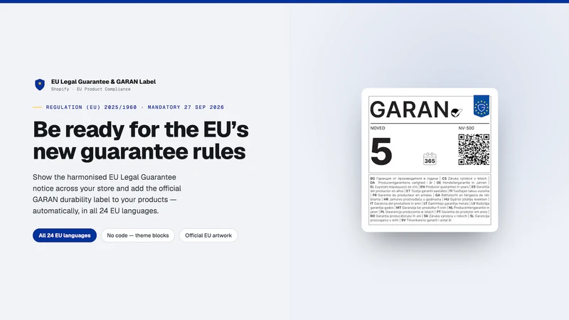 EU Guarantee & GARAN Label