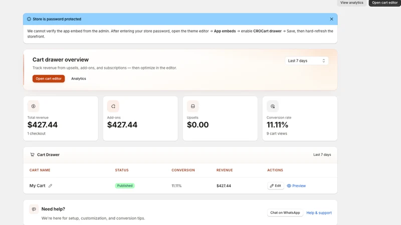 CRO Cart & Upsells