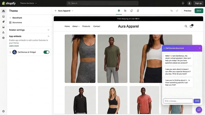 CartGenius ‑ AI Shop Assistant