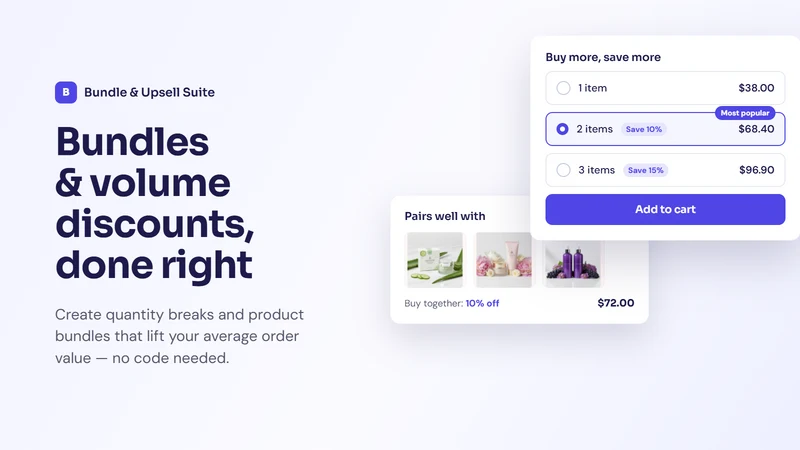 Bundle & Upsell Suite