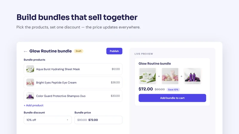 Bundle & Upsell Suite