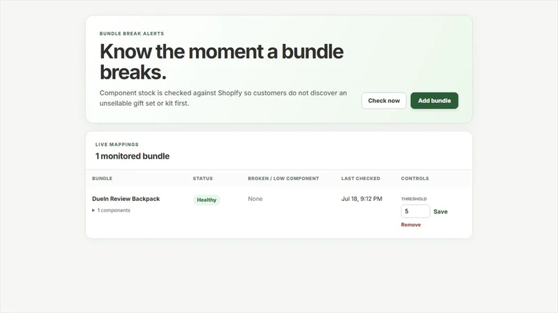 Needly Bundle Stock Alerts
