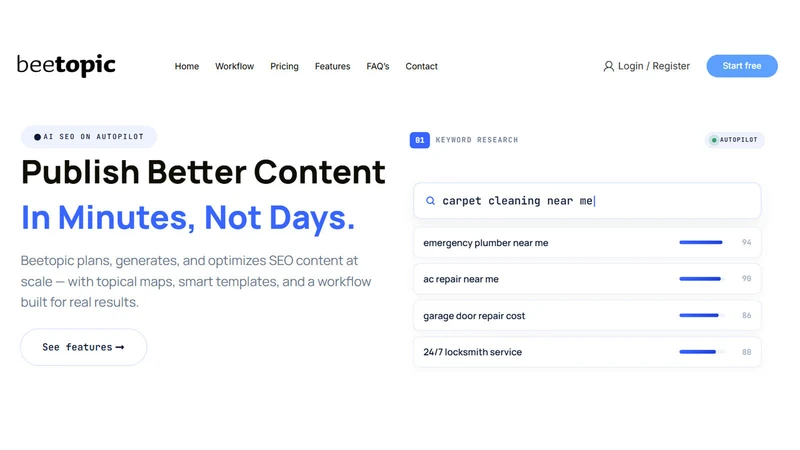 BeeTopic: AI SEO & GEO