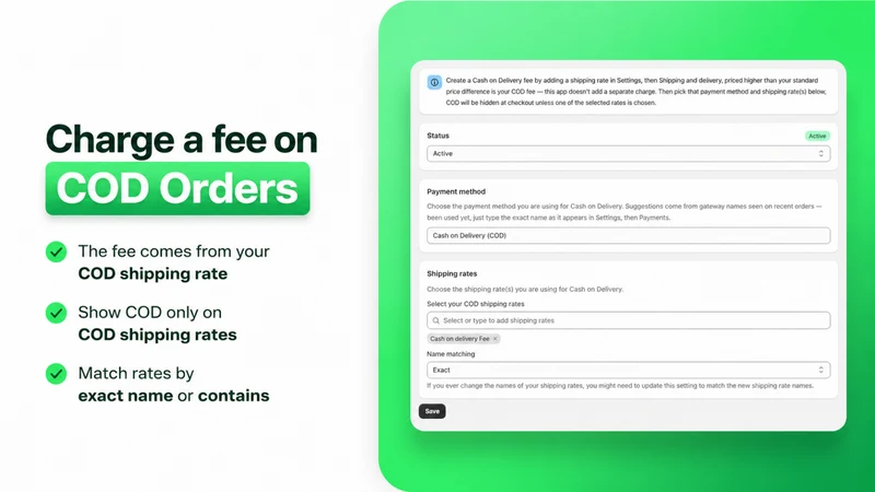 CODGuard: Cash on Delivery Fee