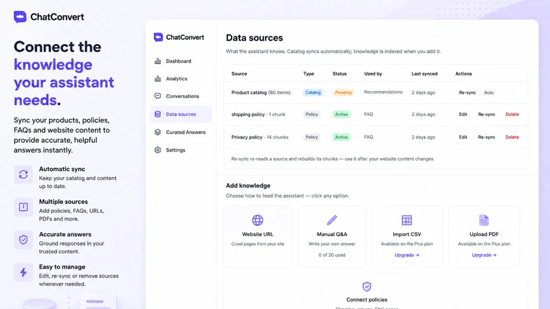ChatConvert Live & AI Chatbot