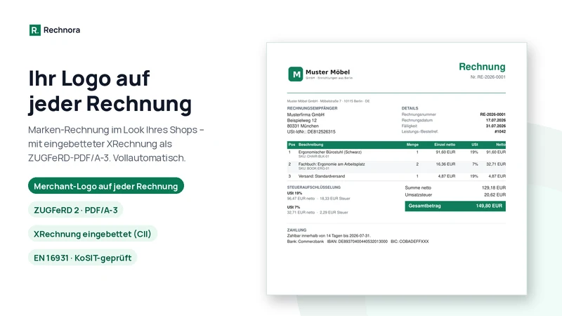 Rechnora ‑ Rechnungen & DATEV