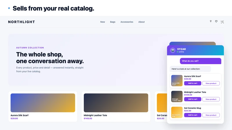 VYZAR — AI Sales Rep