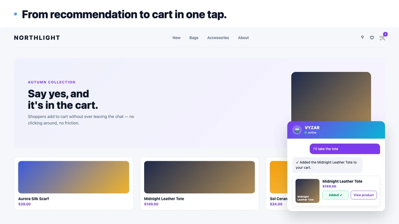 VYZAR — AI Sales Rep