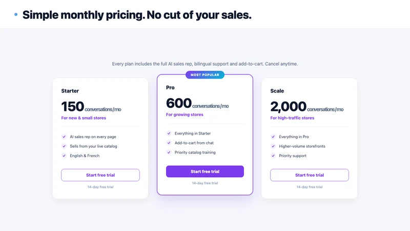 VYZAR — AI Sales Rep