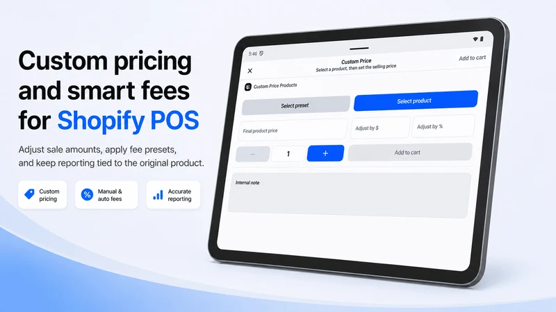 V‑POS Custom Pricing & Fees