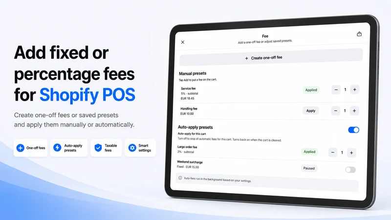 V‑POS Custom Pricing & Fees