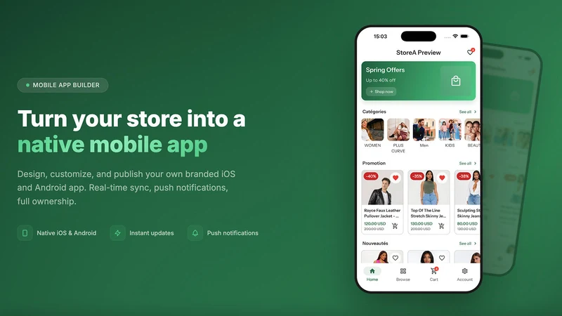 StoreA Pro: Mobile App Builder
