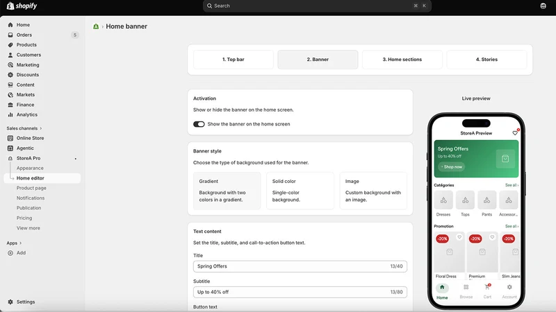 StoreA Pro: Mobile App Builder