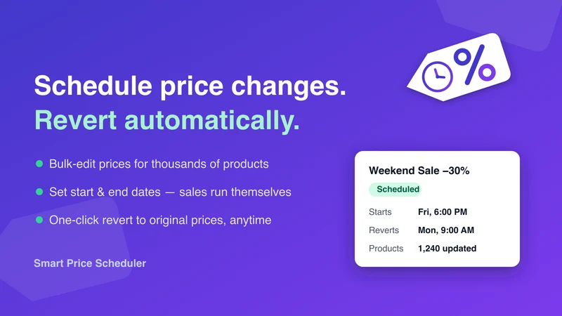 Smart price Scheduler